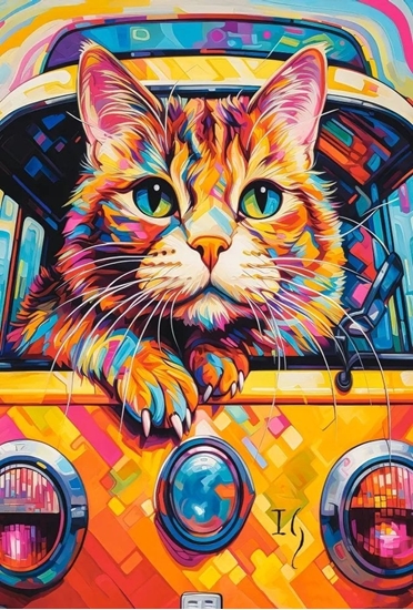 Picture of Castor Puzzle 1000 elementów Cat Bus Travel