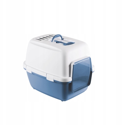 Attēls no Cathy Comfort closed toilet 58x45x48cm white/blue 8003507990012