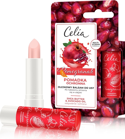 Изображение Celia Celia Pomadka ochronna - Olejkowy balsam do ust Pomegranate 1szt