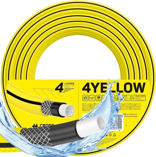 Picture of Cellfast W ogrodowy 4YELLOW 1/2" 20 m 10-500 CELLFAST