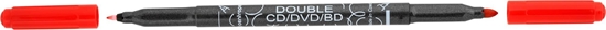 Изображение Centropen MARKER DWUSTRONNY CENTROPEN "DOUBLE CD/DVD/BD 3616" CZERWONY