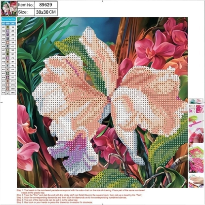 Picture of Centrum Mozaika diamentowa 5D 30x30cm Flower 89629