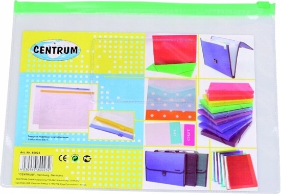 Picture of Centrum TECZKA Z SUWAKIEM CENTRUM A5 TRANSPARENTNA ZIPPER BAG 80023