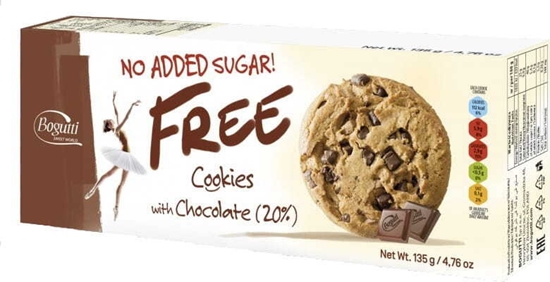 Picture of Cepumi BOGUTTI FREE ar šokolādi bez pievienota cukura, 135g