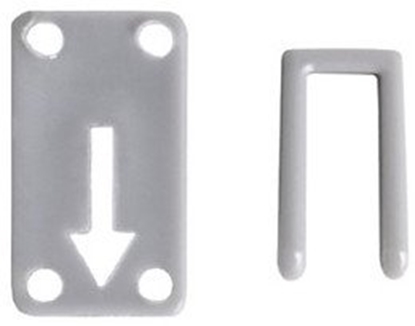 Picture of Cersanit (czci zamienne - kabiny prysznicowe) PLASTIKOWE STOPERY PARAWAN EASY NEW 1 I 2 SKRZYDOWEGO (S900-2621)