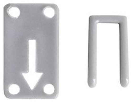 Picture of Cersanit (czci zamienne - kabiny prysznicowe) PLASTIKOWE STOPERY PARAWAN EASY NEW 1 I 2 SKRZYDOWEGO (S900-2621)