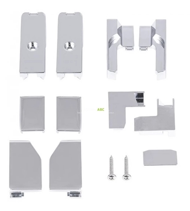 Picture of Cersanit (czci zamienne - kabiny prysznicowe) ZESTAW EL. PLASTIKOWYCH I RUB MODUO KWADRATOWA/DRZWI (S900-2648)