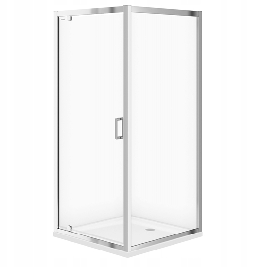 Picture of Cersanit (kabiny prysznicowe z brodzikiem) SET B153 Kabina ARTECO kwadratowa - (90x90x190), z brodzikiem TAKO - (90x4) (S601-116)
