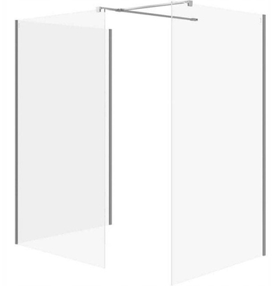 Изображение Cersanit (kabiny walk-in) SET B810: Kabina walk-in MILLE chrom 90x90x90x200 (S601-197)
