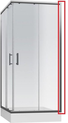 Attēls no Cersanit Listwa przycienna do kabiny Onega 190cm chrom (S900-2494)