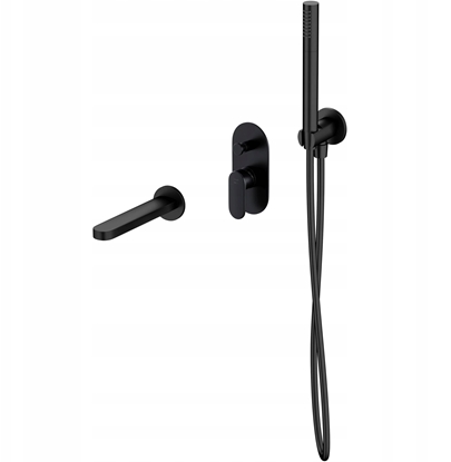 Attēls no Cersanit SET B732 Zestaw wannowy podtynkowy CREA czarny (S952-042)