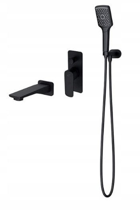 Attēls no Cersanit SET B734 Zestaw wannowy podtynkowy LARGA czarny (S952-044)