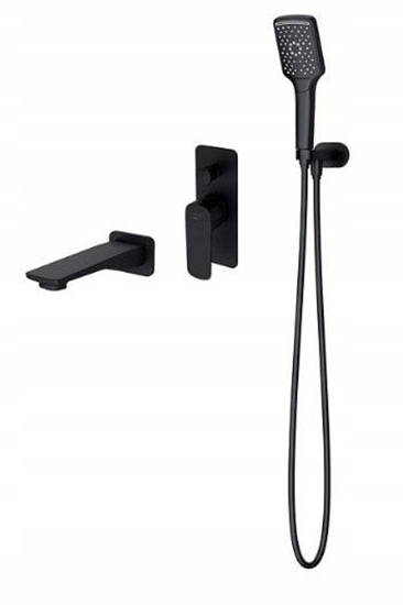 Picture of Cersanit SET B734 Zestaw wannowy podtynkowy LARGA czarny (S952-044)