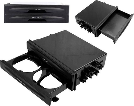 Picture of CGAuto AP6D UCHWYT SAMOCHODOWY NA KUBEK 1 DIN CZARNY