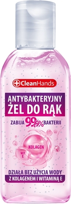 Attēls no Chemia Antybakteryjny el do rk CLEAN HANDS, z kolagenem i witamin E, 50 ml
