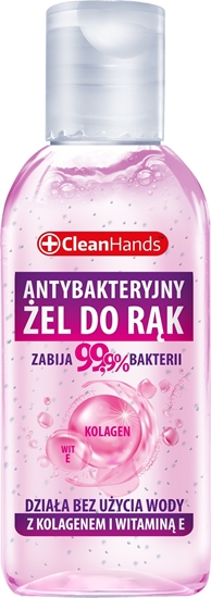 Picture of Chemia Antybakteryjny el do rk CLEAN HANDS, z kolagenem i witamin E, 50 ml