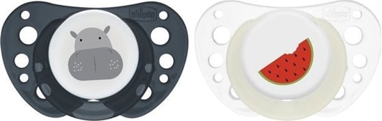 Picture of Chicco 171576 SMOCZEK PF AIR SILIKONOWY 6-36M 2SZT LUMI BLUE