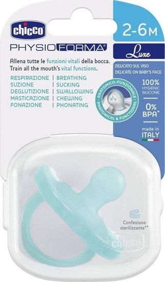 Picture of Chicco PhysioForma Luxe smoczek silikonowy uspokajajcy 2-6m Mitowy