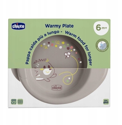 Attēls no CHICCO-1600035-TALERZ PODGRZEWANY SZARY   6M+