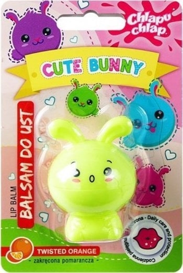 Изображение Chlapu Chlap CHLAPU CHLAP Balsam do ust Cute Bunny - zakrcona pomaracza 1szt