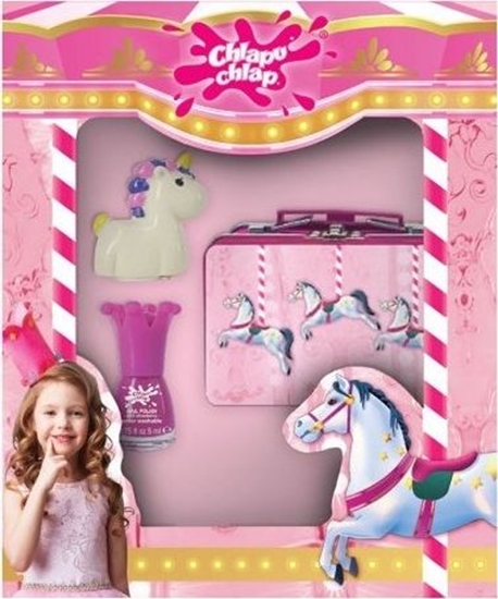 Изображение Chlapu Chlap Chlapu Chlap ZESTAW 3-ELEMENTOWY walizeczka + byszczyk Unicorn + lakier