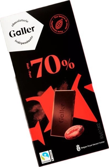 Picture of Chocolate tablet Galler Dark 70%, 80 g