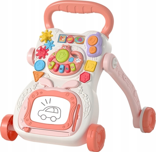 Picture of Chodzik pchacz edukacyjny interaktywny rÃ³Å¼owy