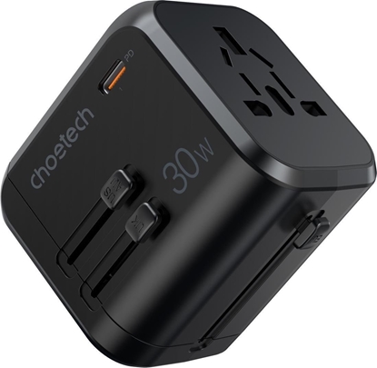 Attēls no Choetech PD5008-BK 3x USB-A 1x USB-C 3 A (6932112102010)