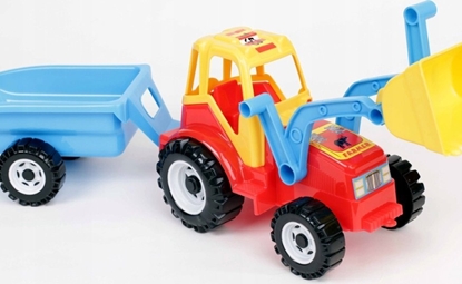 Attēls no CHOISKI Traktor z yk i przyczep z klockami. CHOISKI mix cena za 1szt