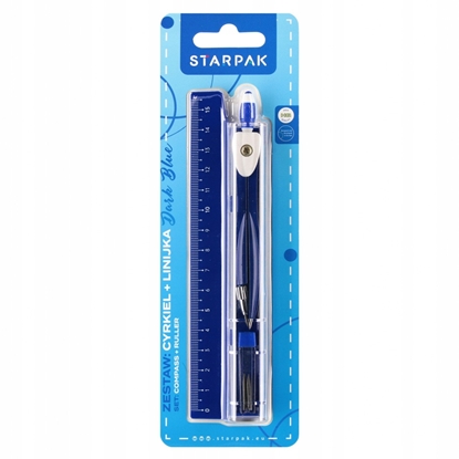 Picture of CYRKIEL MET LINIJKA DARK BLUE STK B/C 12/288