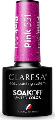 Изображение Claresa Claresa Soak Off UV/LED Pink lakier hybrydowy 551 5g