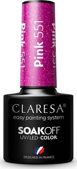Изображение Claresa Claresa Soak Off UV/LED Pink lakier hybrydowy 551 5g