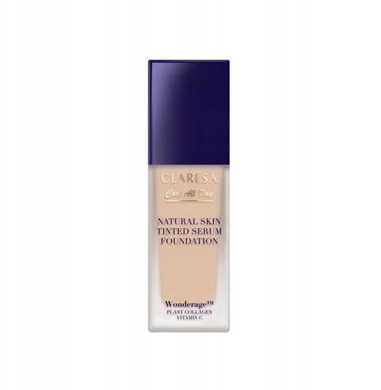 Picture of CLARESA_Natural Skin Tinted Serum Foundation podkad-serum z naturalnym wykoczeniem 1W Light Warm 32ml