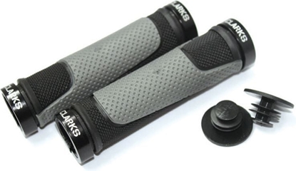 Изображение Clarks Chwyty kierownicy CLARK'S CLG308 LOCK-ON DC2 130mm czarno-grafitowe klamry czarne