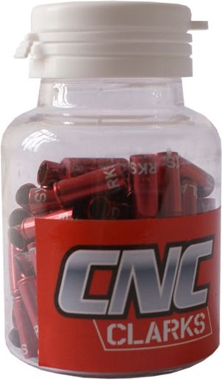 Picture of Clarks Kocówka Pancerza Przerzutki 4 mm CNC Aluminium 100 szt Czerwone (CP-G-01-DP-RED)