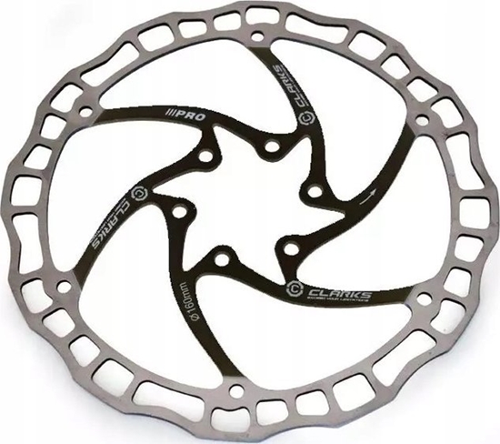 Изображение Clarks Tarcza hamulcowa CLARKS CD-08 180mm, Mocowanie IS, Srebrno-czarna