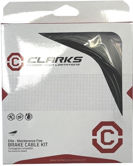 Изображение Clarks Zestaw linki hamulcowej z pancerzem CLARKS, Galwanizowana, Pre-Lubricated, Szosa