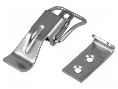 Picture of Clasp; steel; W: 21mm; L: 76.5mm; 400N; Plating: zinc