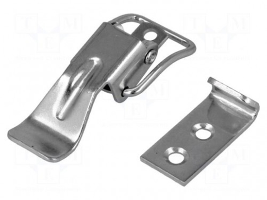 Picture of Clasp; steel; W: 21mm; L: 76.5mm; 400N; Plating: zinc