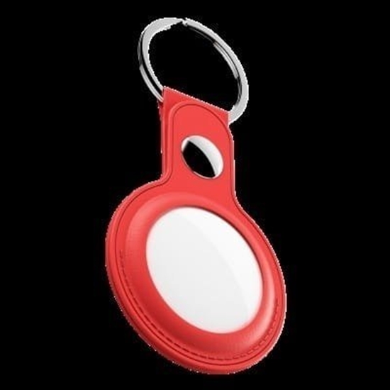 Изображение Class and Culture LLC KeyBudz AirTag Keyring - skórzane etui ochronne do AirTag (red)