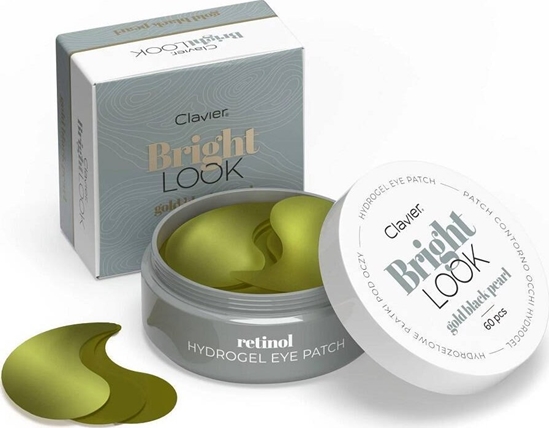 Изображение Clavier Clavier Bright Look hydroelowe patki pod oczy Gold Black Pearl 60szt.