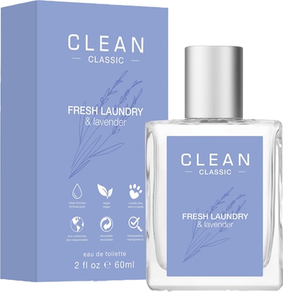 Attēls no Clean CLEAN Fresh Laundry & Lavender, EDT 60 ml