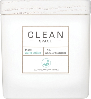 Изображение Clean Clean, Space Warm Cotton, Scented Candle, 227 g