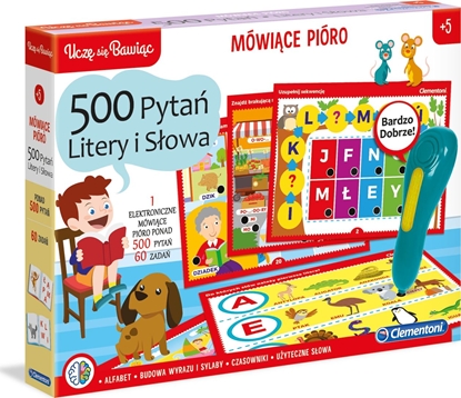 Attēls no Clementoni Mówice Pióro 500 Pyta Litery i Sowa