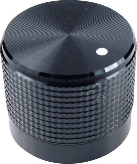 Изображение Cliff Cliff FC7225 Drejeknap med punkt Sort (Ø x H) 20 mm x 17 mm 1 stk