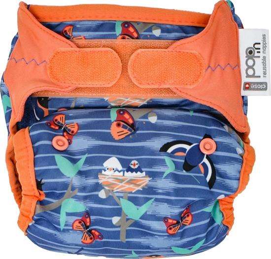 Изображение Close Caboo Otulacz, pieluszka wielorazowa V2 Twilight Garden z wkadem babusowym 3-16 kg, 1 szt.