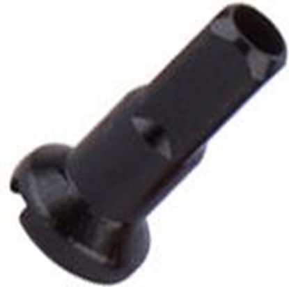 Изображение Cn Spoke Nyple AN18 18mm z klejem aluminiowe czarne 72szt.