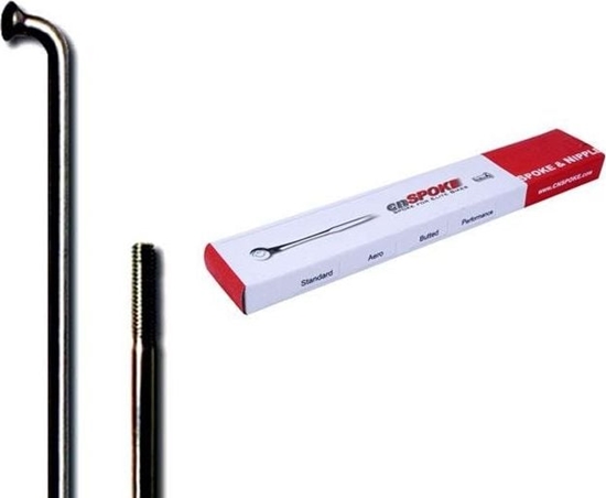 Изображение Cn Spoke Szprychy CNSPOKE STD14 2.0-2.0-2.0 stal nierdzewna 206mm czarne + nyple 144szt.