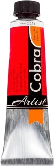 Picture of Cobra Artist Water-Mixable Oil Colour Tube Pyrrole Orange 278