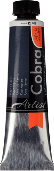 Изображение Cobra Cobra Artist Water-Mixable Oil Colour Tube Payne's Grey 708